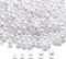 1000PCS No Hole Pearls, 3-8MM White Round Beads for Crafts No Hole, Faux Makeup Pearls Beads for Nail Face Art, Vase Fillers, Table Scatter, Wedding, Birthday Party Decoration